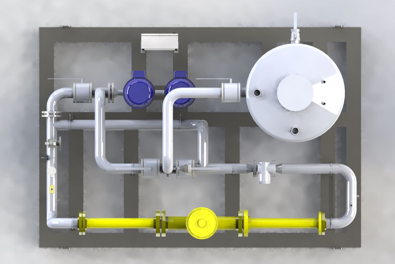 Skid for slurry loop test